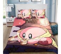 Housse De Couette Kirby's Star Allies 3d Exquis Jeu Anime Impression Numérique Parure De Lit Couette Lit Jeunesse Decoration Maison Enfants Garcon Cadeau