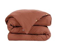 Housse de Couette L’Effet Papillon - Housse Couette Gaze de Coton 74 Fils/cm² [ Housses de couettes ] (Terracotta, 240x220 cm)