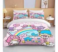 Housse De Couette Lala Kiki Little Twin Stars, Taie D'oreiller, Parure De Lit Pour Garcon Et Fille, Decoration De Chambre, Cadeau Pour Enfant, Taille Simple Ou Double