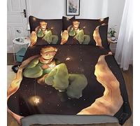 Housse De Couette Le Petit Prince, Parure De Lit pour Filles Ou Garçons avec Taie d'oreiller pour La Décoration De La Chambre -Ensembles De Literie Cadeaux Double(200x200cm)