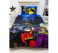 Housse de couette - Lego DC - Défi des super-héros - Design réversible 2 en 1 - 135x200 cm - Lavable en machine