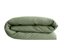 Housse de couette lin et coton 280x240 cm collection OPERA vert mousse