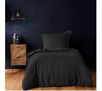 Douceur d'Intérieur Housse de couette Lina 140x200 cm Noir G