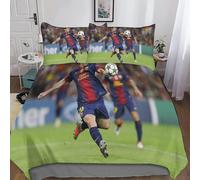 Housse De Couette Lionel Messi Du Taies D'oreiller, D Lionel Messi Parure De Lit Ensemble De Literie En Microfibre Avec ¿¿Clair Housses De Couettes Pou