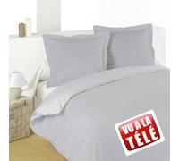 Housse de couette - Lovely Casa - HC34820004 - Coton 57 fils - Gris - 240 x 220 cm