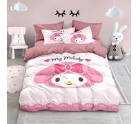 Housse De Couette Melody Cover, Ensemble De Literie 2-3 Pieces, Housse De Couette Et Oreiller, Imprimés 3d, Pour Filles, Doux, Respirant Et Confortable