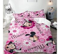 Housse De Couette Mickey Minnie Mouse, Taie D'oreiller, Ensemble De Literie De Dessin Anime, Ensemble De Couette Pour La Maison, Ensemble De Housse De Couette Pour Enfants Jumeaux, Ensemble De Housse 