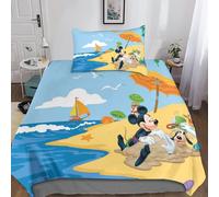 Housse De Couette Mickey Mouse Et Donald Duck 3 Pieces, Housse De Couette Imprimée En 3d Avec Fermeture Éclair, Microfibre Douce Pour Filles, Ultra Douce Et Hypoallergénique.