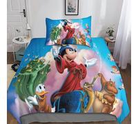 Housse De Couette Mickey Mouse Et Donald Duck, Parure De Lit 3d 3 Pieces, Housse De Couette En Microfibre Douce Avec Taies D'oreiller À Fermeture Éclair, Pour Garçons Et Filles (Li