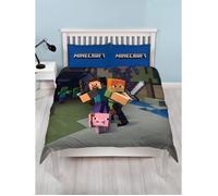 Minecraft - Parure de Lit Double - Housse de Couette