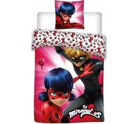 Housse de couette - MIRACULOUS - Ladybug - 140x200 cm - 1 taie 63x63 cm - Microfibre