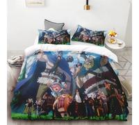 Housse De Couette Monkey D. Luffy, Housse De Couette Imprimee, Motif Dessin Anime, Mignon, Respirant, Pour Enfants, Parure De Lit Personnalisée, Plusieurs Tailles Disponibles.