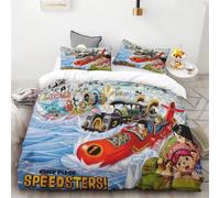 Housse De Couette Monkey D. Luffy, Housse De Couette Imprimee, Motif Dessin Anime, Mignon, Respirant, Pour Enfants, Parure De Lit Personnalisée, Plusieurs Tailles Disponibles.