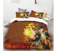 Housse De Couette Monkey D. Luffy, Housse De Couette Imprimee, Motif Dessin Anime, Mignon, Respirant, Pour Enfants, Parure De Lit Personnalisée, Plusieurs Tailles Disponibles.