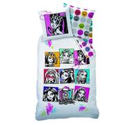 Housse de couette - Monster High - Horrors of High School - 140x200 cm - 100% coton - Noir