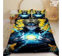 Housse De Couette Naruto Uzumaki Naruto Cartoon Parure De Lit Housse De Couette Cool Pour Enfants Garçons Decoration De Chambre