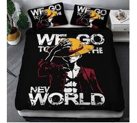 Housse de Couette One Piece Parure de Lit 220x240 cm en Microfibre avec 2 Taie