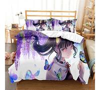 Housse De Couette Parure De Lit Réversible Housses De Couette Taies d'oreiller Aspect Lin Literie Riche en Coton De Qualité Supérieure (140 x 200 cm,Modèle 01)