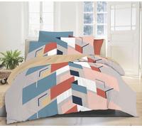 Housse de Couette - PEPITE - 220x240 cm - 2 Taies 63x63 cm - Élégance - Lavable à 30°C