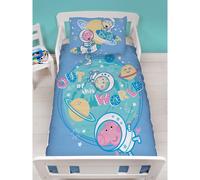 Housse de couette - Peppa Pig - George Stars - Bleu - 120x150 cm - Enfant