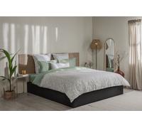 Housse de couette Percale de coton Emma 200x200 - Bleu Foncé & Bleu Clair
