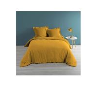 Housse de Couette "Percaline" 240x220cm Ocre