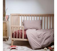 Kadolis - Housse de Couette bébé 75x120 cm Percale de Coton Bio - Vichy