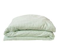 Housse de couette percale de coton Vichy Vert Aqua (100 x 140 cm)
