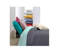 Housse de couette percale moka 200x200 cm - Tradilinge