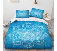 Housse De Couette Personne Polyester Coton Parures De Lit Anti-Allergique Boh¿ºme House De Couette Cm X Cm Avec Deux Taies D'oreiller Xcm