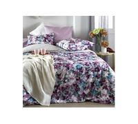 Housse de couette Pervenche Parme en coton percale