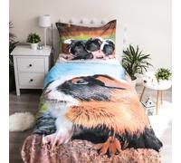 Housse De Couette Pour Cobayes Photo Animal Taille UE 100% Coton Designs 2 En 1