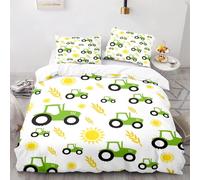 Housse De Couette Pour Enfants, Ensemble De Housse De Couette Pour Garcon S, Ensemble De Literie Pour Tracteur, Ensemble De Housse De Couette Pour Chariot À Outils De Ferme De Camion, Cadeau De Vacanc