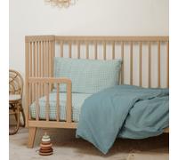 Housse de couette pur coton bio Azur (100 x 140 cm)