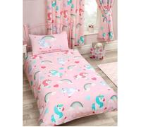 Housse de couette - RAPPORT - Licornes - 120x150 cm - Lavable en machine - Junior