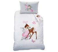 Housse De Couette Réversible En Flanelle Bébé Disney Bambi 100 X 135 Cm
