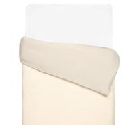 Housse De Couette Réversible Gaze De Coton & Nid D'abeille Beige 100X140