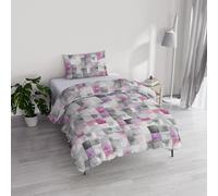 Housse de Couette River en Coton et Fibres recy s, lit Simple, modèle : ILI, confectionné en Italie, Twin