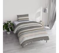 Housse de Couette River en Coton et Fibres recyclées, lit Simple, modèle : tigri, confectionné en Italie