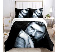 Housse De Couette Rock Johnny Hallyday Taie D'oreiller Parure De Lit Garcon Fille Chambre Decoration Enfants Cadeau Simple Double Grande Taille