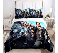 Housse De Couette Rock Johnny Hallyday Taie D'oreiller Parure De Lit Garcon Fille Chambre Decoration Enfants Cadeau Simple Double Grande Taille