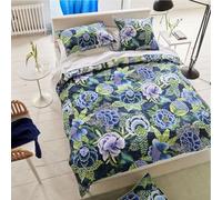 Housse de Couette, Rose DE Damas Indigo, 240 x 220 cm, Designers Guild