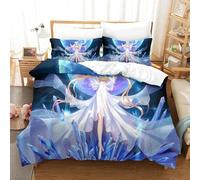 Housse De Couette Sailor Moon,Parure De Lit Anime,Impression Num¿¿Rique D,Microfibre,Fermeture ¿¿Clair Hypoallerg¿¿Nique King£¿Xcm£©