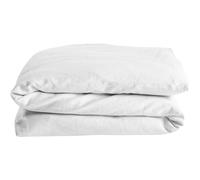 Housse de couette satin de coton bio Blanc craie (100 x 140 cm)
