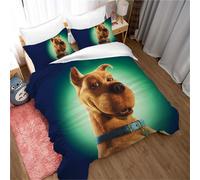 Housse De Couette Scooby Doo En Coton Doux Pour La Peau, Dortoir Étudiant Simple, Couchage Nu, Maison Double, Doo