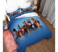 Housse De Couette Scooby Doo En Coton Doux Pour La Peau, Dortoir Étudiant Simple, Couchage Nu, Maison Double, Doo