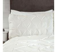 Housse De Couette Simple Balmoral À Plis Éléguante - Crème
