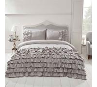 Rapport Parure de lit Flamenco, Gris, Gris, Simple