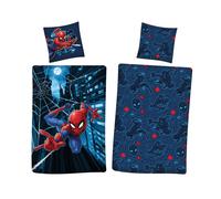 Aymax Spiderman Parure de lit en flanelle 80 x 80 cm + 135 x 200 cm