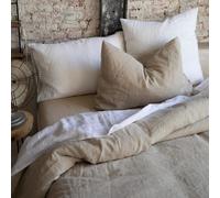 Housse De Couette Stonewashed En Lin Blanc 240 X 220
